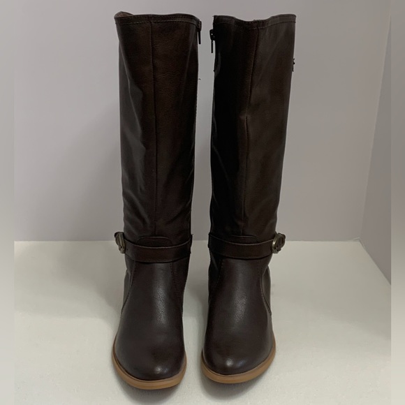 BARE TRAPS BROWN KNEE HIGH TOMMY BOOTS - SZ 8W - Picture 2 of 8